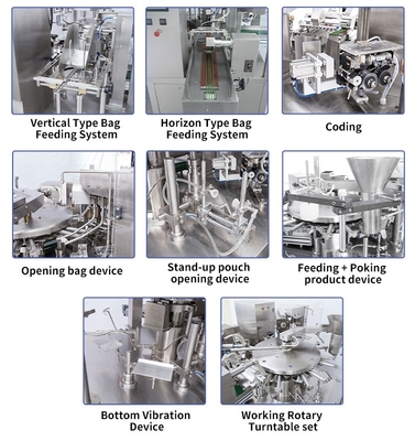 Eight-Station Rotary Table Automatic Bagging and Packaging Machine